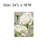 White Peonies Canvas Solid Wood Frame Support Print 18" X 24"