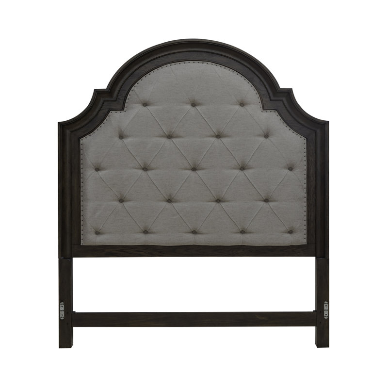  Trelawny Upholstered Arched Panel Headboard, Queen