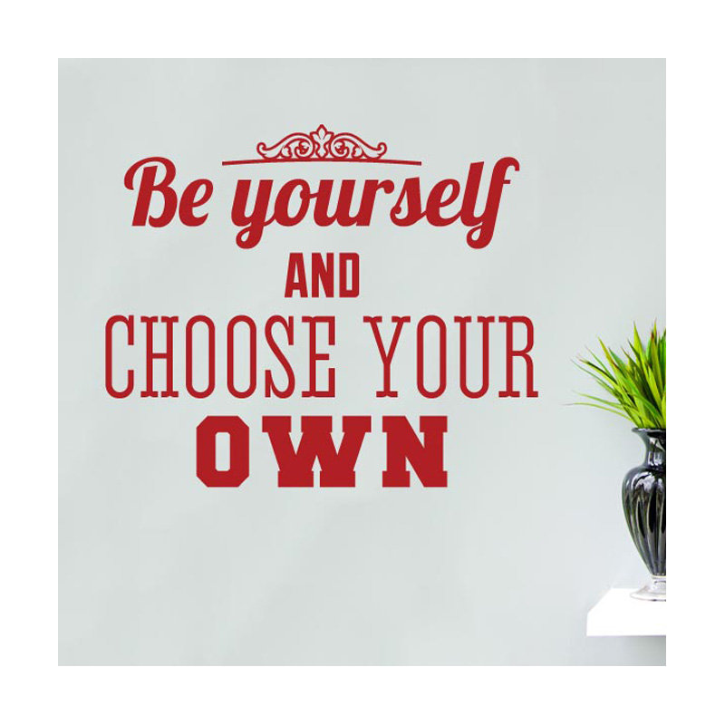 Wall Decal, Dark Red, Large
