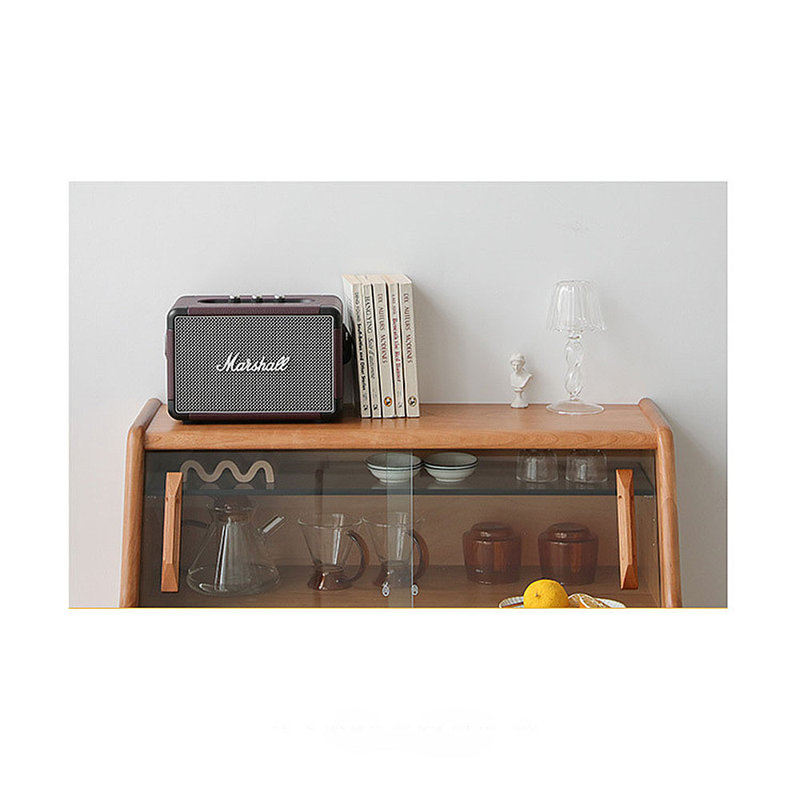 Buffet de rangement à portes vitrées