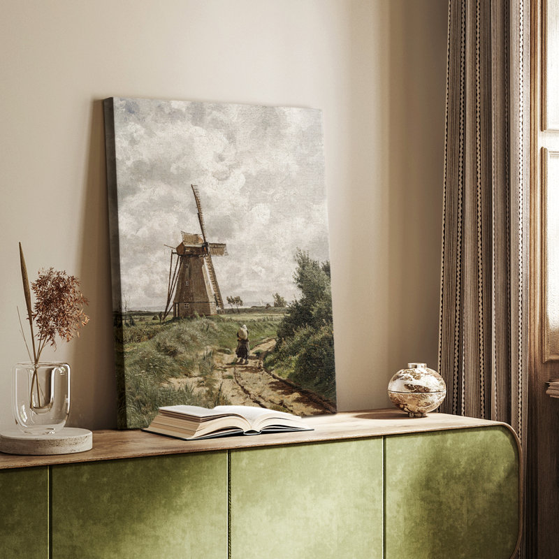 Paysage rétro CCxx - galerie Cavas, H 18 po x l 12 po