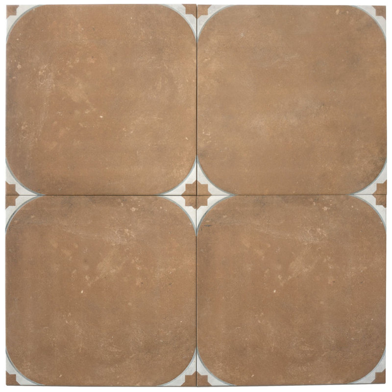 Citadelle 17,42 po X 17,42 po Carreau de mur et de plancher en porcelaine mat grand format (14,75 pieds carrés / caisse) - paquet de 7