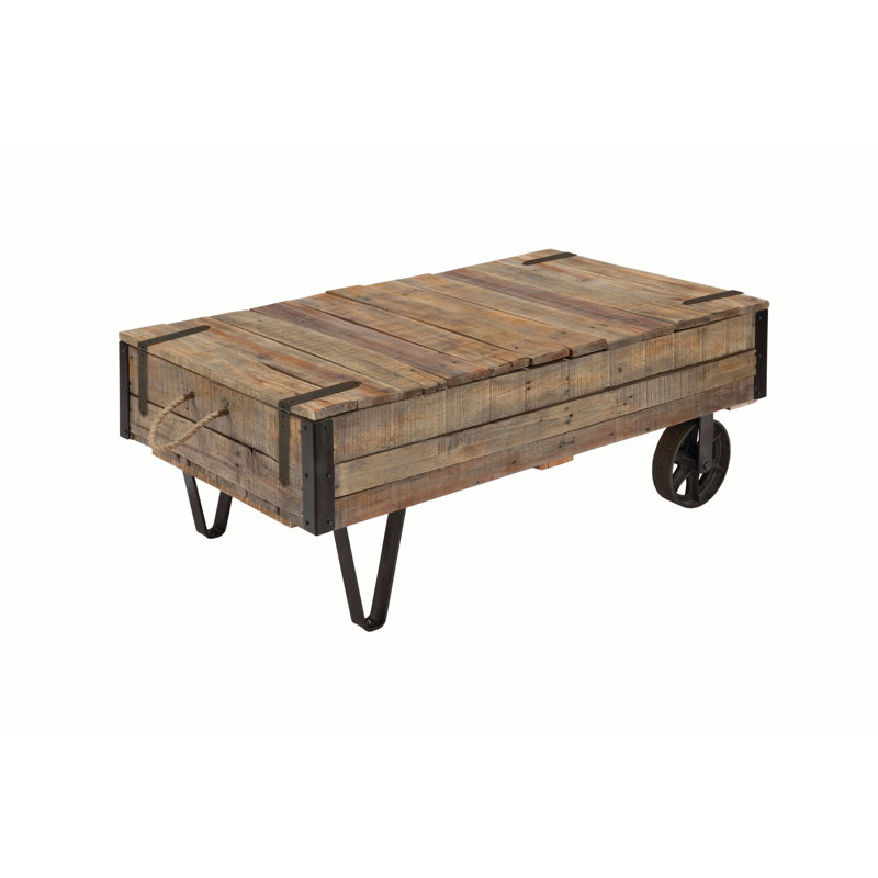 Asbey Solid Wood Top Coffee Table