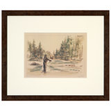 River Bank And Flyfishing Print by Daughdrill