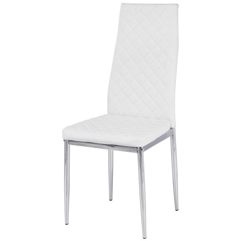 Swarey 101.6cm H Upholstered Side Chair in White