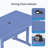 Patio Dining Table Hdpe All-weather-392552606