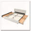 Cadre de lit rembourré avec tissu épais, cadre de lit rembourré confortable, tissu chenille, avec tête de lit et cadre de lit solide. Avec tiroir pour le rangement-120924238-120924234