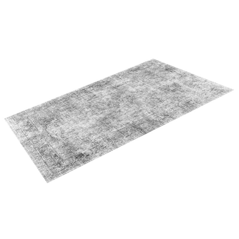 Large Area Rug Anti-Skid and Tear-Resistant Floor Mat Bohemian Gray, Rectangle 9' x 9'6"