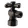 Turn Angle Stop with Copper Pipe Inlet and Compression Outlet with Lever Handle