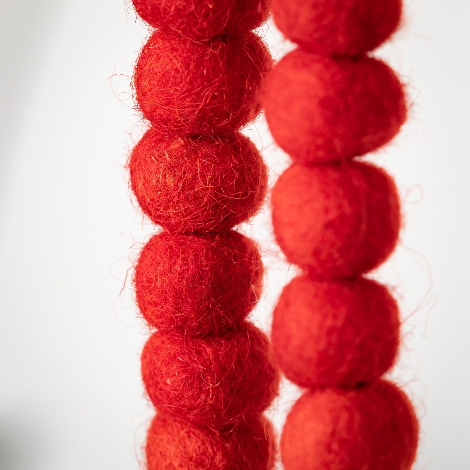 72" Felt Ornament Ball Novelty Garland, Red