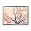 «Red Flowers and Buds on the Spring Blossoming Tree», peinture sur toile encadrée-59761335-59761336