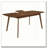 Carson Carrington Natural Walnut Extension Leaf Dining Table