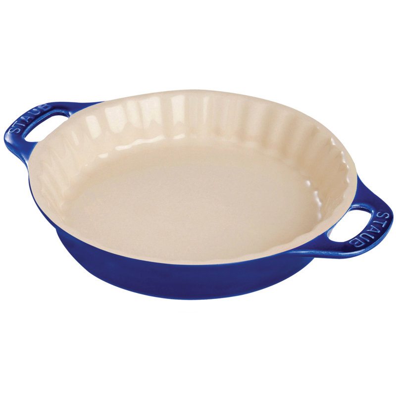 Staub Ceramic 9-inch Pie Dish, Dark Blue