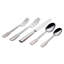 Art Deco 5 - Piece Stainless Steel Flatware Set - Service for 1