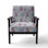 Blue Summer Geometric - Upholstered Patterned Accent Arm Chair