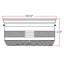 Plafonnier encastré cylindrique simple 8,8 po Manion