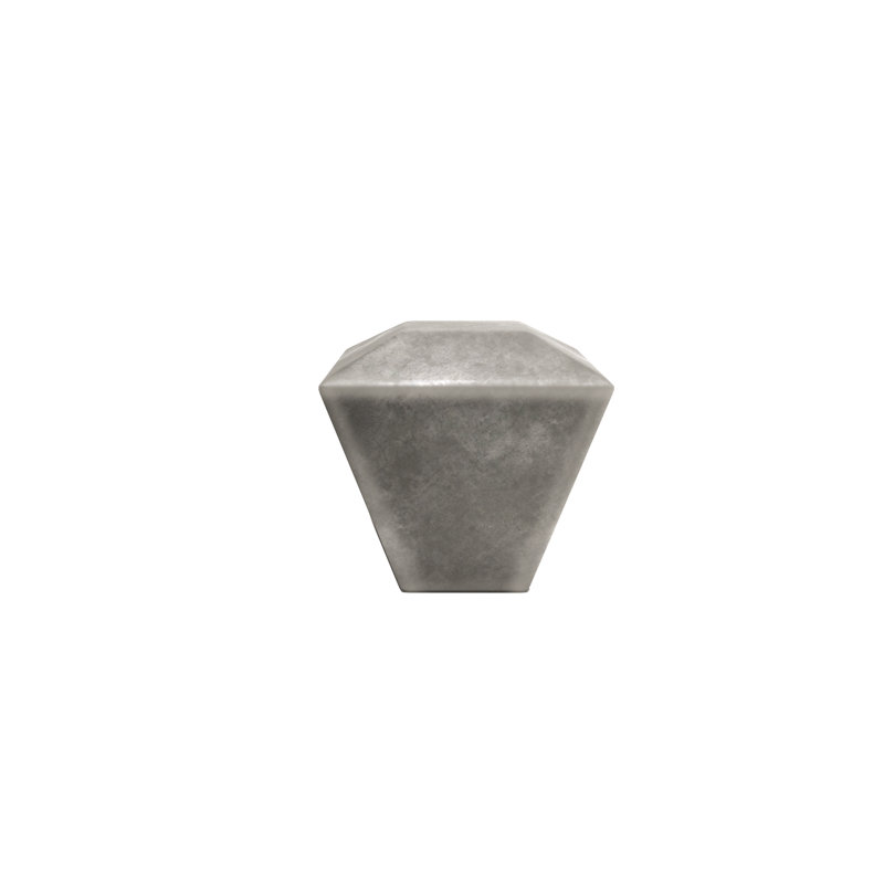 Diamond Geometric Knob, Weathered Nickel