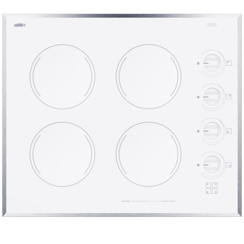 Summit Appliance 24" Electric Cooktop, White