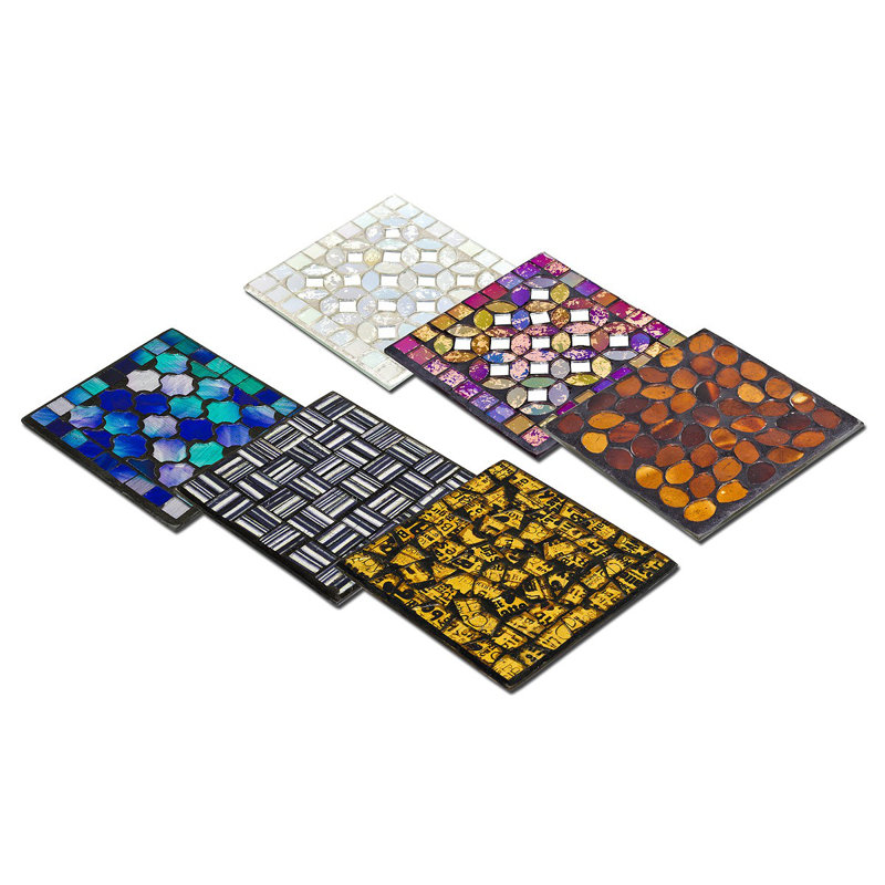 Glass 6 Piece Coaster Set