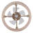 Alynna 18'' Bamboo Woven Caged Reversible Ceiling Fan with Light Fixture