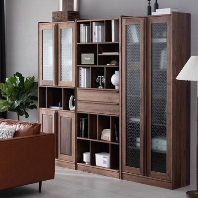 Bibliothèque en bois massif pur