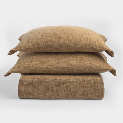 Drew Duvet Cover, Ochre, Twin