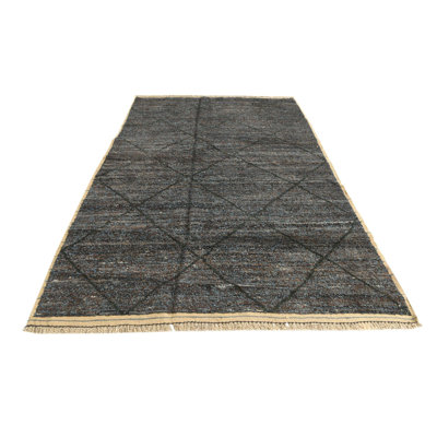 Tapis bleu et brun Julian