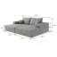 Canapé-lit moderne avec canapé-lit double et tissu moelleux pour diverses pièces-1038403142