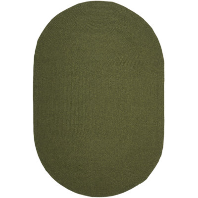 Garbrand Braided Hand Woven Performance Machine Washable Solid Color Indoor/Outdoor Area Rug