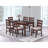 Antique Cherry Dining Table - Solid Wood Rectangular With Practical Covered Top Modern Enhanced And Tough Surface