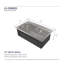 Évier de cuisine en acier inoxydable, lavabo simple sur pied en nickel brossé 32 po x 19 po, avec drain et crochet standard américain, LS-SSBR02