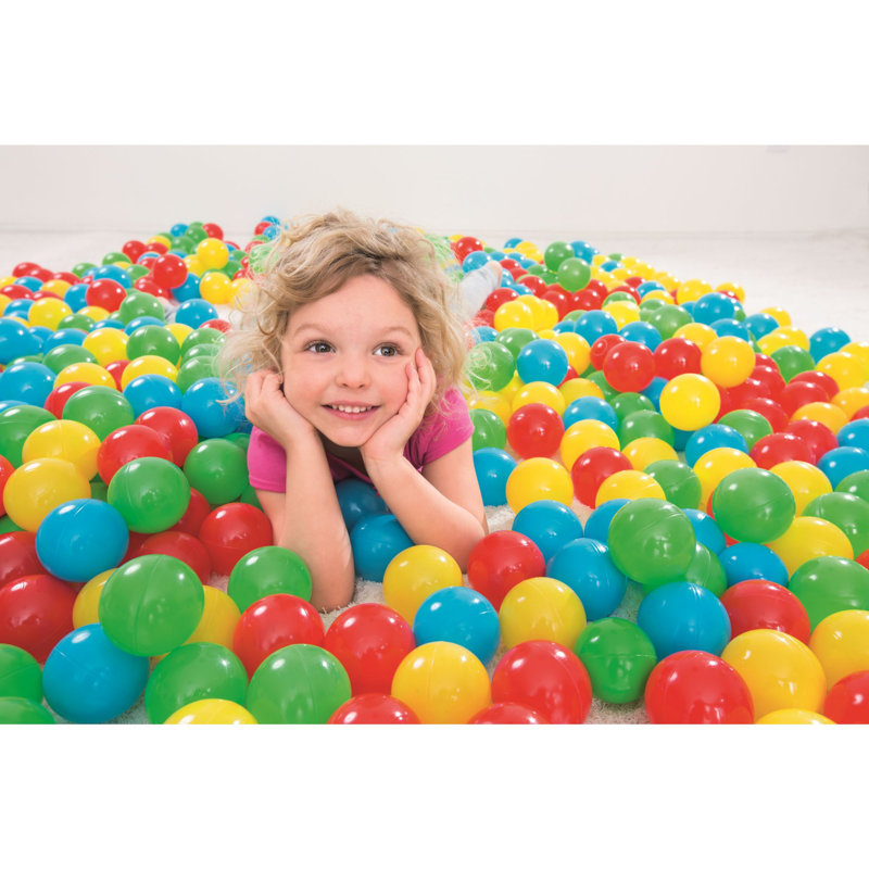 Bestway Fisher-Price Small Plastic Multi-Colored Play Ball Pit Balls, 250 Count