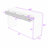 Rustic Fluted Drawer Console Table - Solid Wood Veneer Entryway Table-802890558