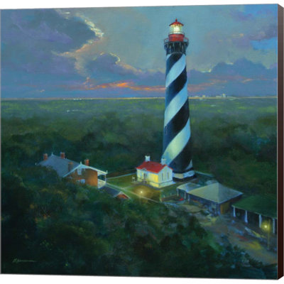 «St. Augustine Lighouse Aloft» par Roger Bansemer, art mural sur toile