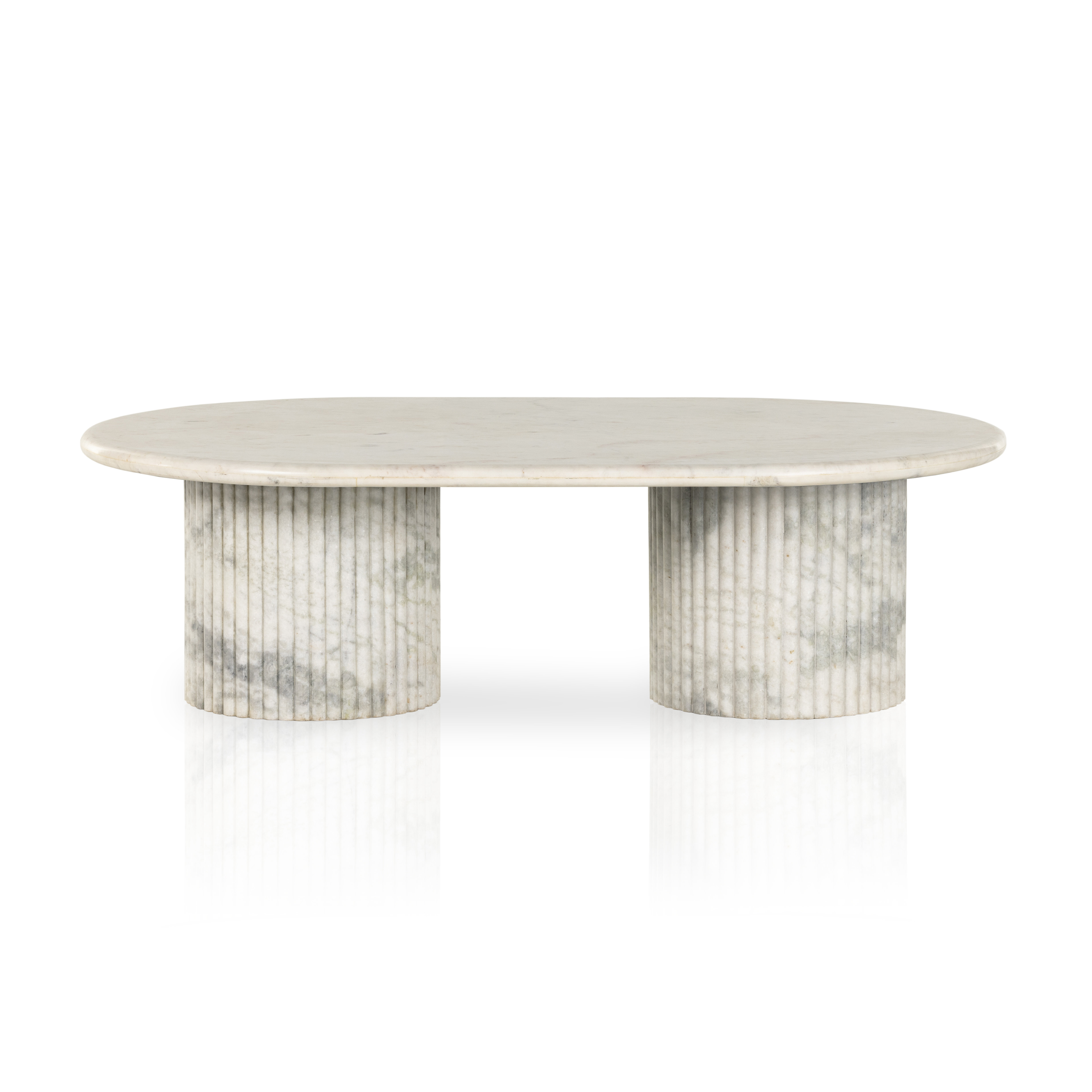 Perigold-Four Hands Rockwell Oranda Coffee Table White