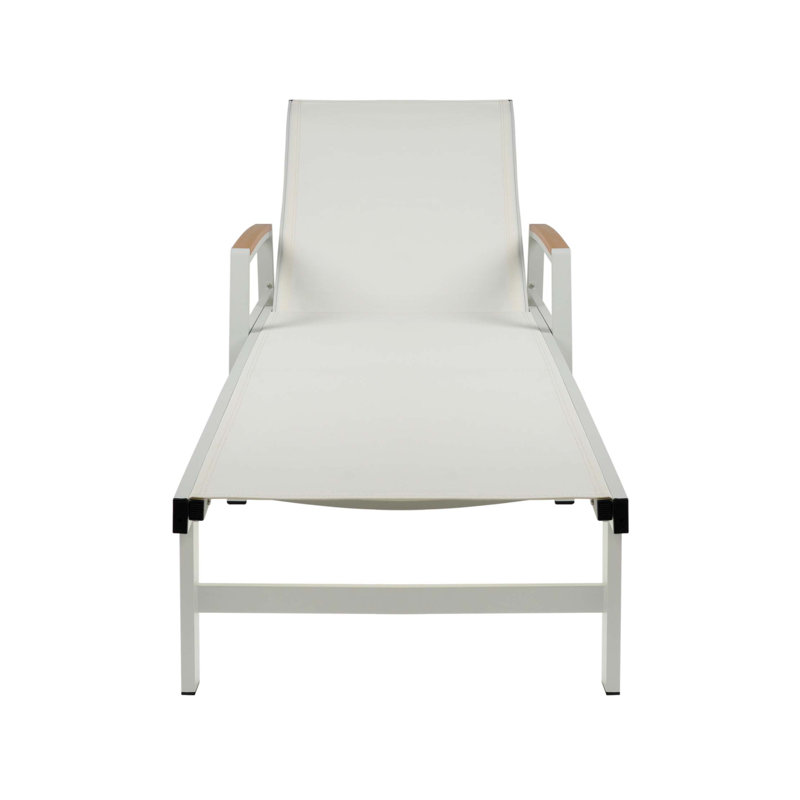 Oxton Chaise Lounge, White