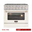 Kucht 36'' W Dual Fuel Free Standing Range-691701129-691701132