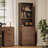 71" Tall Bookcase with 2 File Drawers & Printer Shelf, Mid-Century Filing Cabinet-91124991