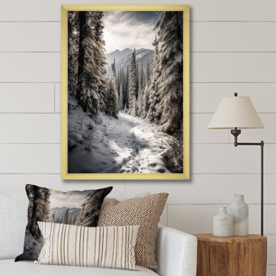 Frosty Snow Forest Path II - impressions sur toile neige