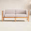 Haven Teak Outdoor Sofa with Sunbrella Cushions-851073613
