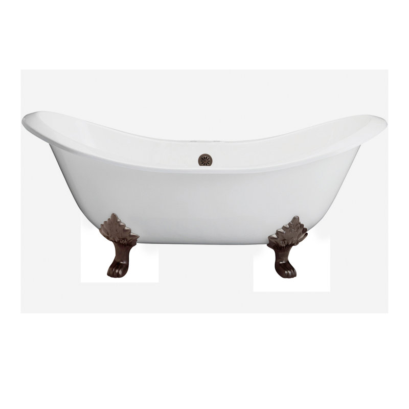 Baignoire de trempage à pattes 71" x 31", Bronze huilé