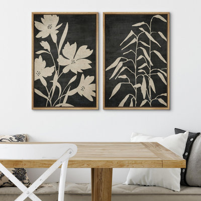 «Nordic Style Abstract Geometric Patterns Home Artwork», 2 pièces sur toile