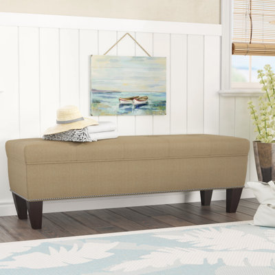 Potrero Polyester Upholstered Storage Bench