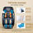 4D Full Body Massage Chair Zero Gravity With Auto Leg Extension App Control SL Track Shiatsu  Heated Recliner Black