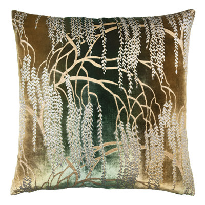 Metallic Square Velvet Pillow Cover & Insert