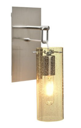 Cainwood Wall-mounted Pendant, Satin Nickel, Gold