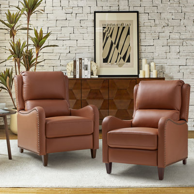 Fauteuil inclinable en cuir Beecher 28,75 po