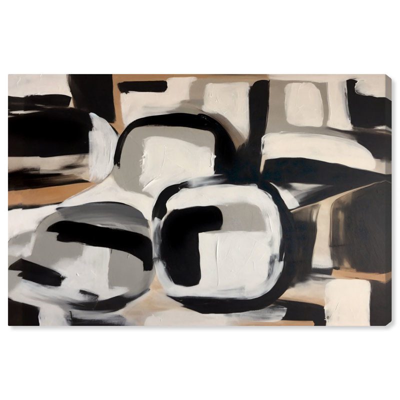 Fencher grège sur toile, H 16 po x l 24 po x P 0,8 po