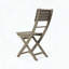 Ensemble de chaises pliantes en bois d'acacia 4 pièces Positano