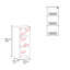 Armoire de bureau murale pliable avec tablettes 42,6 pouces, MDF blanc pur